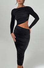 Valetti Giaro | Noelle Cut-Out Stretch Midi Dress