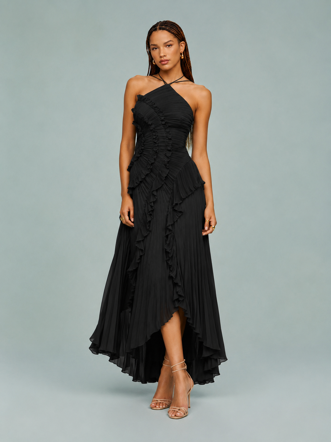 Valetti Giaro | Elowen Halter Maxi Dress