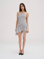 Valetti Giaro | Serelina Draped Halter Mini Dress