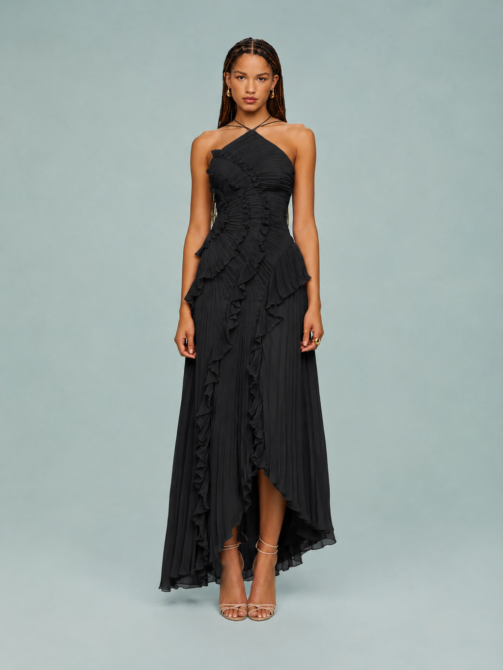 Valetti Giaro | Elowen Halter Maxi Dress