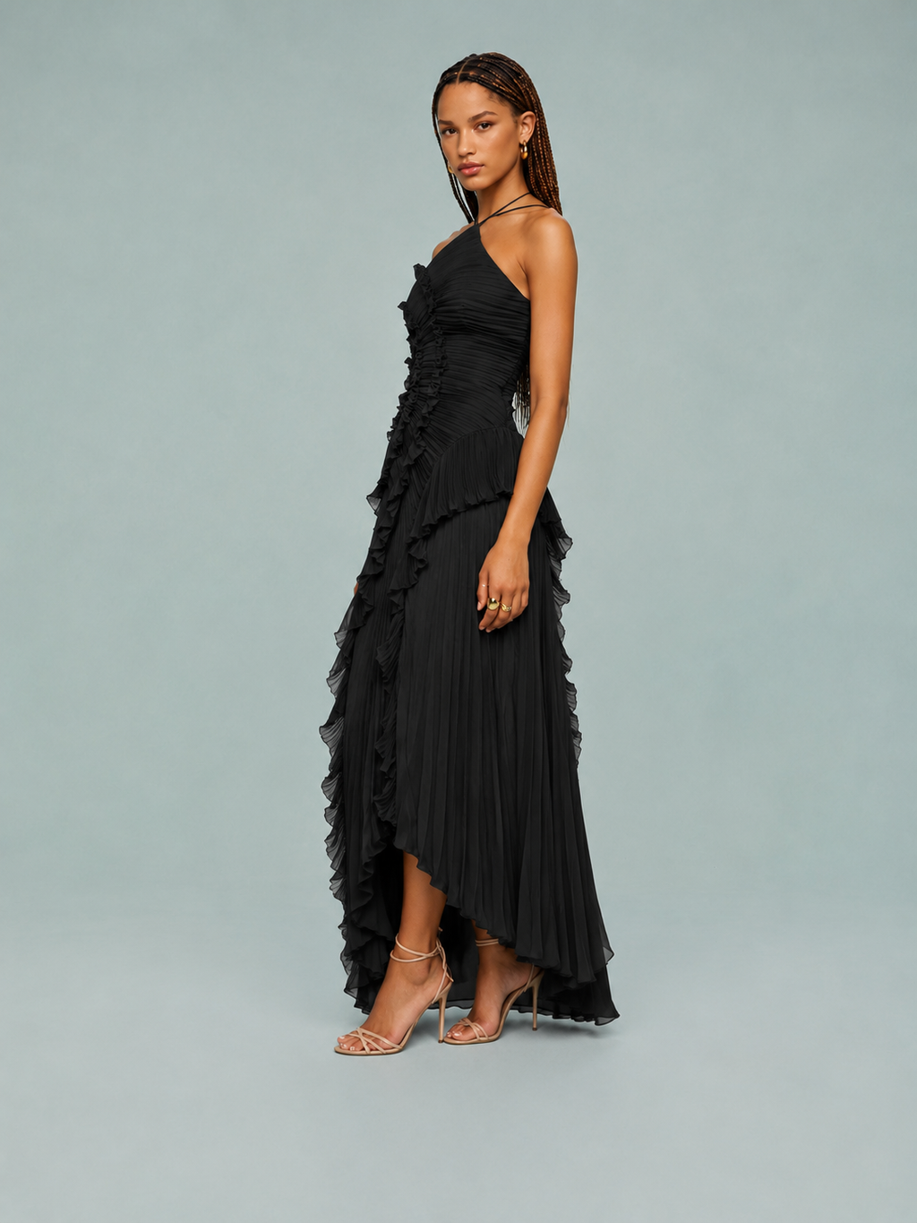 Valetti Giaro | Elowen Halter Maxi Dress