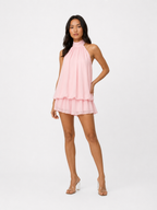 Valetti Giaro | Juliette Halter Layered Mini Dress