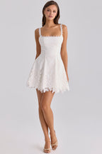 Valetti Giaro | Vera Floral Lace A-Line Mini Dress