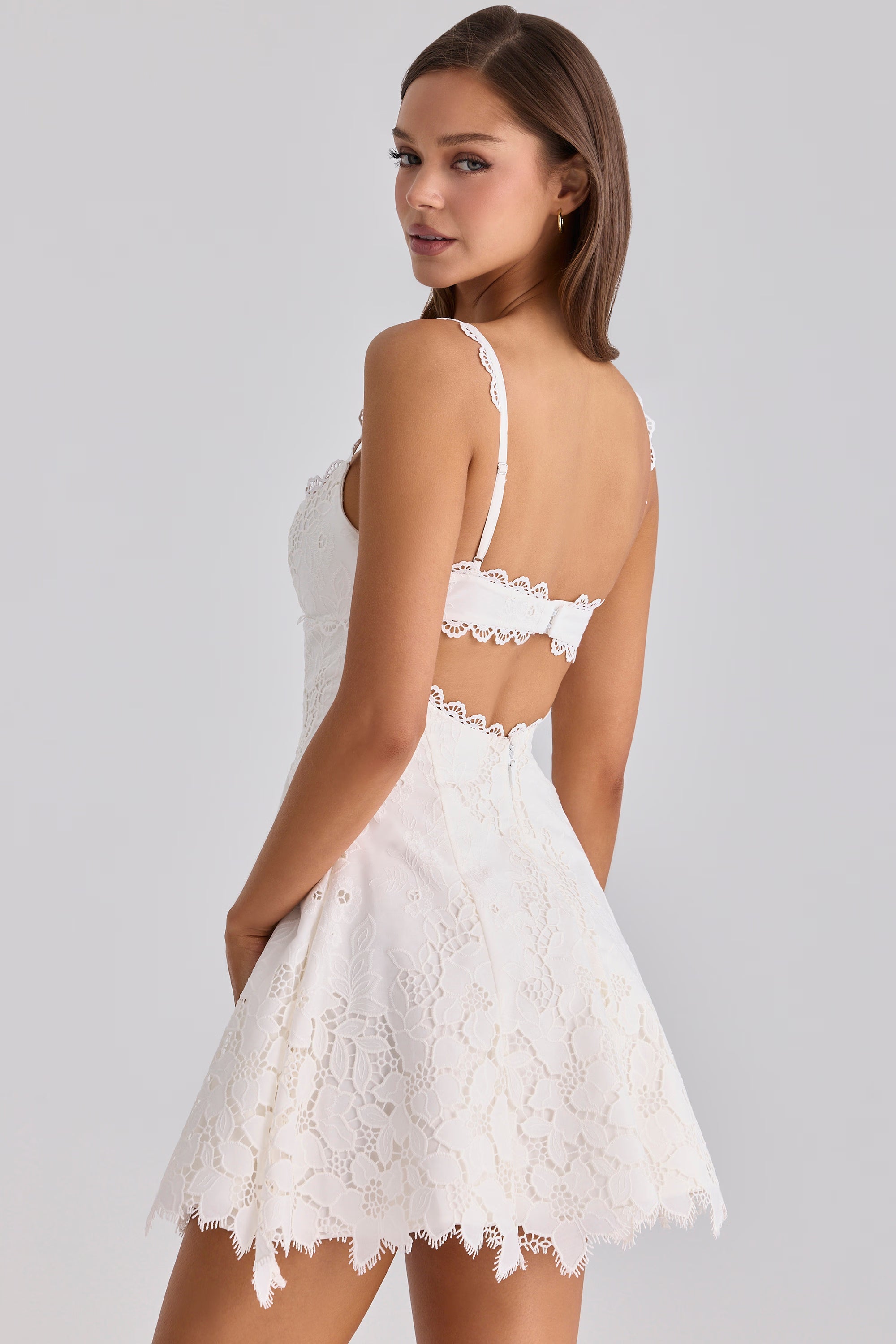 Valetti Giaro | Vera Floral Lace A-Line Mini Dress