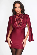 Valetti Giaro | Romy Embellished Mesh Mini Dress