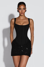 Valetti Giaro | Lindy Draped Tulle Bodycon Mini Dress